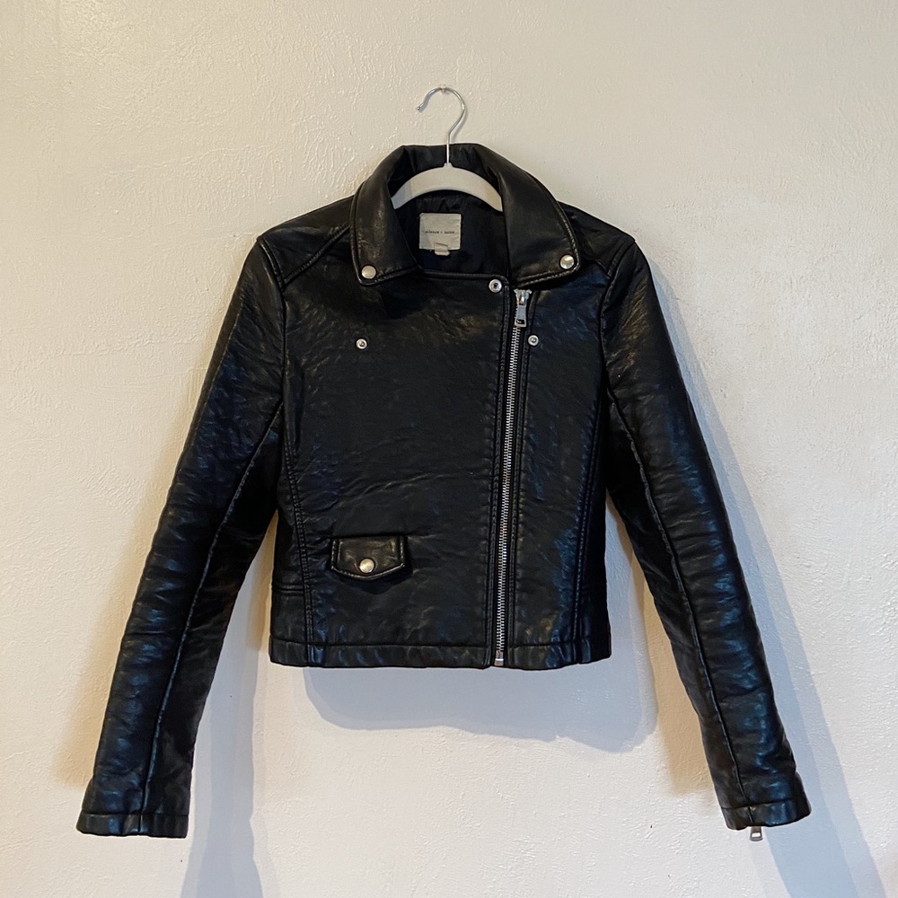 Silence + Noise leather jacket